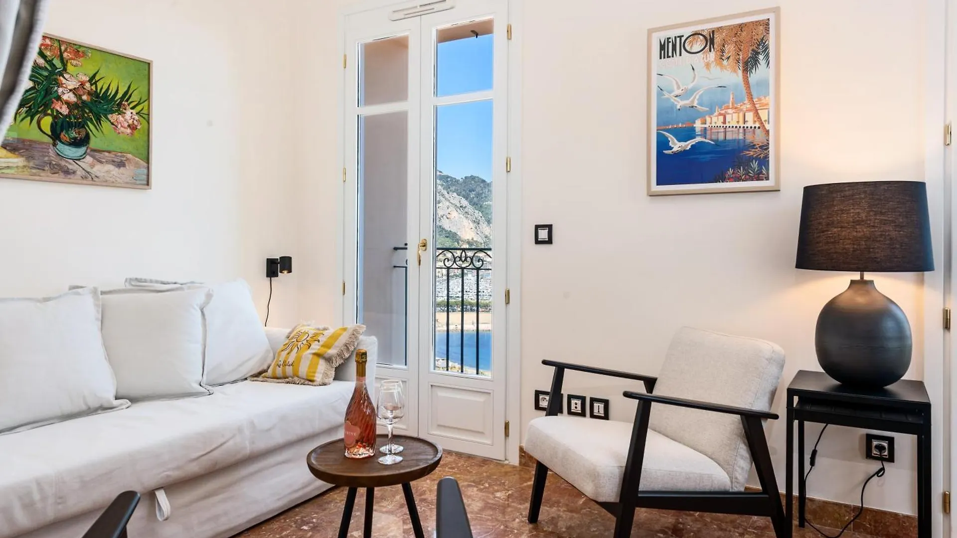 Maison Garavan - Somptueux 2 Pieces - Vue Mer - Menton Frankrijk