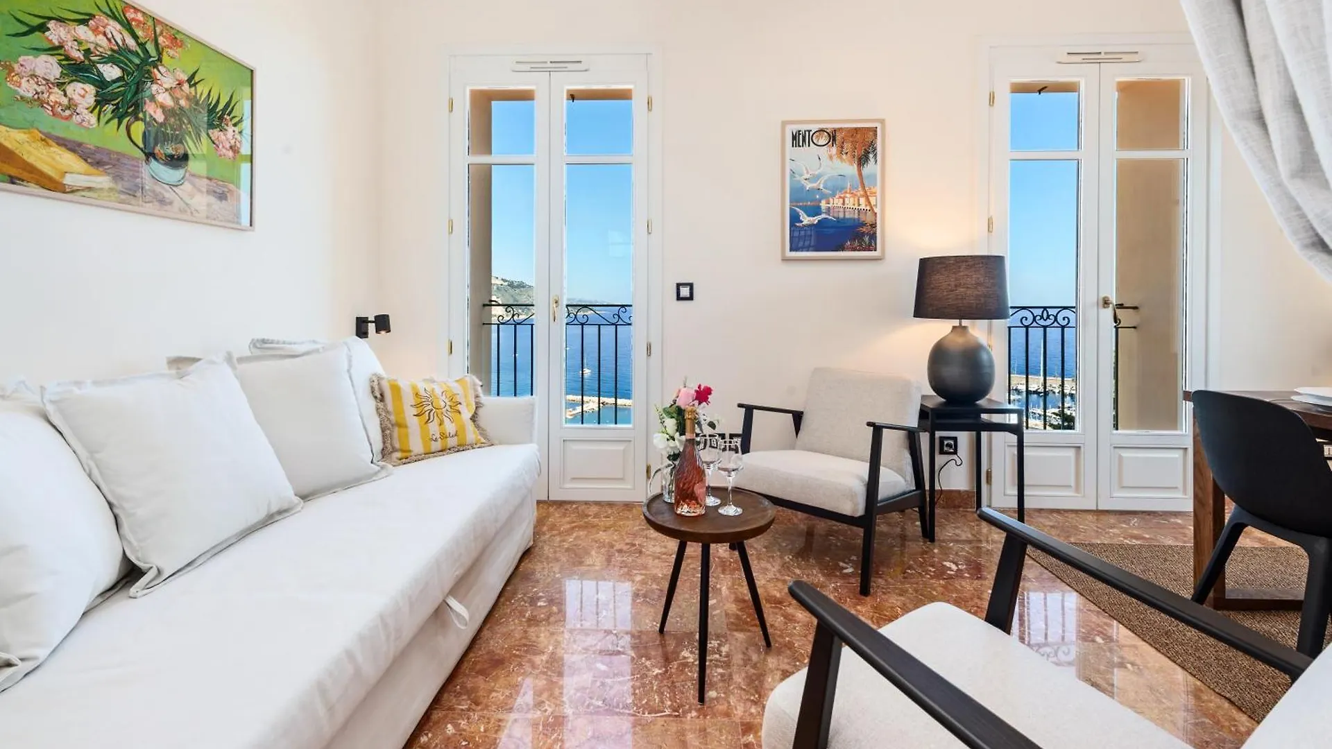 Maison Garavan - Somptueux 2 Pieces - Vue Mer - Menton 0*,